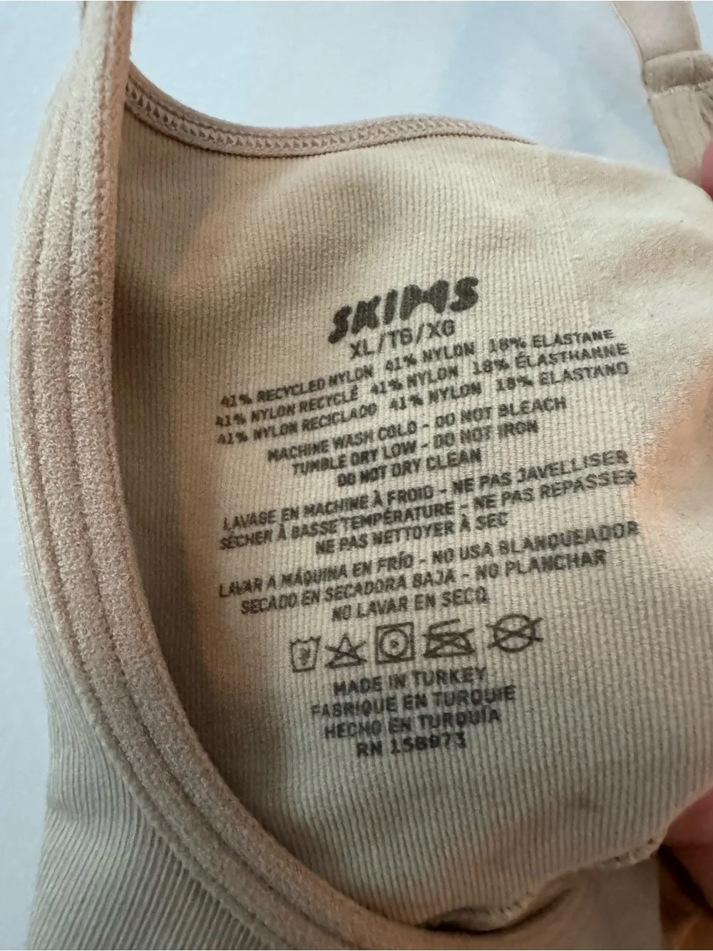 SKIMS Seamless Wireless Bralette in Tan